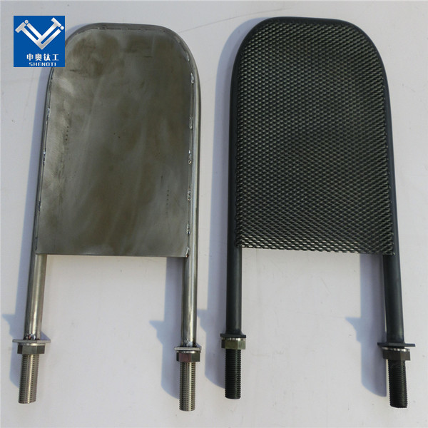 titanium electrode for salt water electrolysis